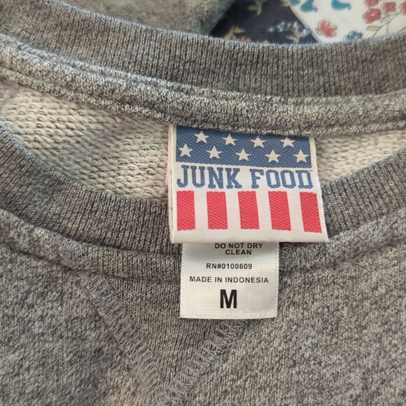 Junk Food boys gray NFL Patriot's sweatshirt size medium - Picture 2 of 7